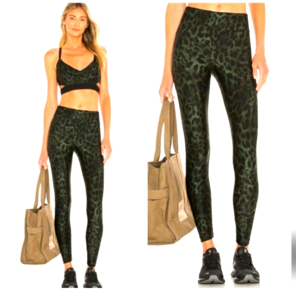 KORAL Leopard Print Women's Leggings, Size S